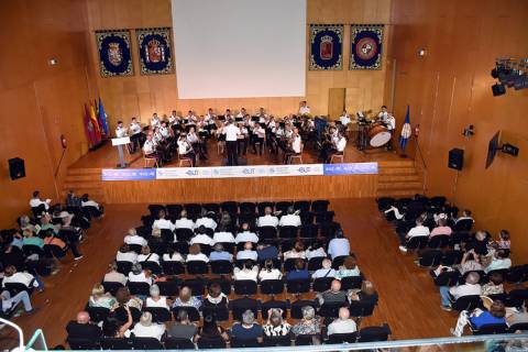 Imagen del concierto, cedida por la Armada, que se celebró en el Paraninfo de la UPCT.